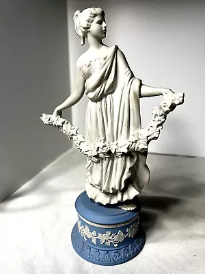 Wedgwood Jasperware Dancing Hours Figurine  Laurel Garland  10.5  Figurine- Nice • $249.99