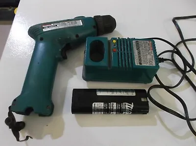 Vintage Makita 6172D 9.6V Cordless Drill Battery And Charger. Tested Working • $24.95