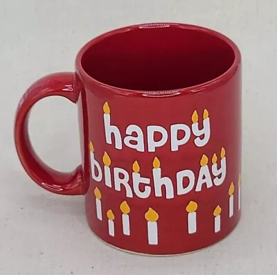 Vintage Waechtersbach Mug Red Happy Birthday • $19.99