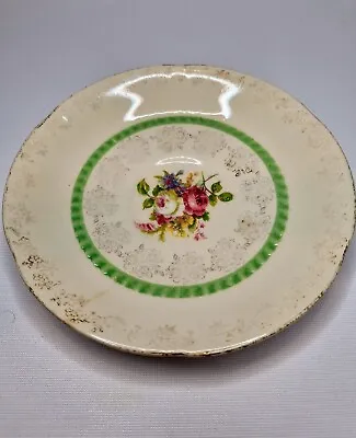 H & K Tunstall Pottery 14.5cm Small Tea Plate Decorative Flower Design  • £6.95