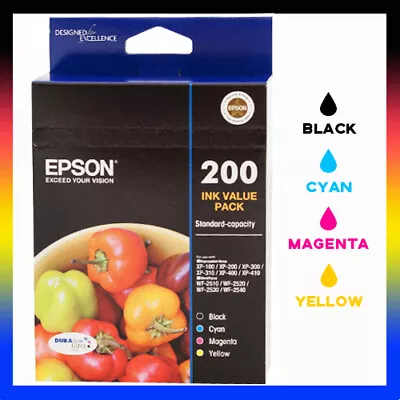 Epson Genuine 200 XP-200/300/400 WF-2520/2530/2540 T200692 C13T200692 Value Pack • $64.90