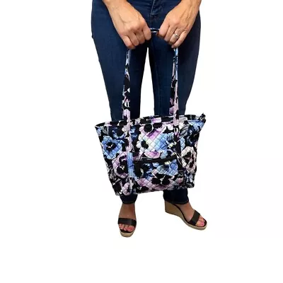 Vera Bradley Weekender Travel Bag Plum Pansies Brand New • $59.95