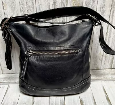 Coach VINTAGE 1415 Legacy 1990’s Slim Duffel Black Leather Convertible Crossbody • $39.99