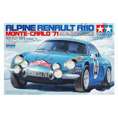 Tamiya Alpine Renault A110 Monte Carlo 1971 Rally Car Model Kit 24278 Scale 1/24 • £29.99