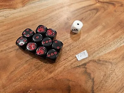 CMON ASOIAF A Song Of Ice And Fire Targaryen Dice Set (x10+1) FZ19 • $8.50