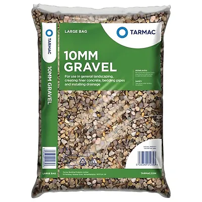 10mm Pea Gravel Decorative Garden Aggregate Borders Paths Driveway Drainage 25KG • £15.55