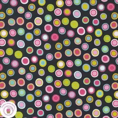 Moda SWEET & PLENTY 22453  12 Black  Multi Dots  ME & MY SISTER Quilt Fabric • $6.45