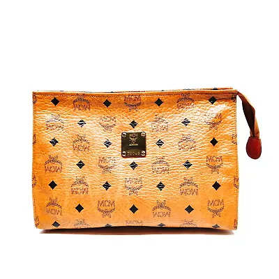 MCM Clutch Bag  Brown PVC 431911 • $1.25