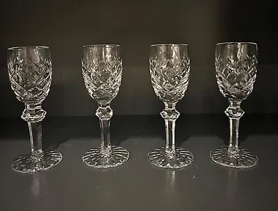 $40 • Buy Waterford Crystal Powerscourt Cordial Goblets From Ireland  4 5/8 