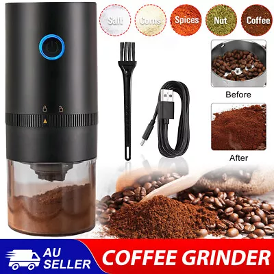 Electric Coffee Grinder Grinding Mill Bean Nut Spice Herbs Blender Machine USB • $28.45