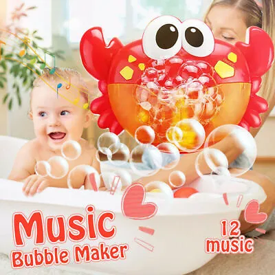£9.99 • Buy Shower Bath Toys Electronic Bubble Maker Pool Bathtub Soap Machine Toys For Kids