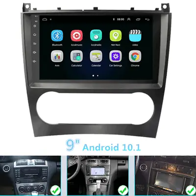 9'' Android 10.1 Car Radio Stereo Player For 04-06 Mercedes W203 C180 C200 C320 • $175.18