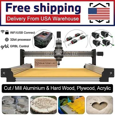 QueenBee PRO CNC Wood Router Machine Full Kit 4Axis HG Linear Rail Leadscrew CNC • $1800.72