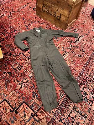 Real USAF Pilot Flight Suit Jumpsuit 70s Vtg CWU-27/P 38s Airlift Vietnam Era • $199.99