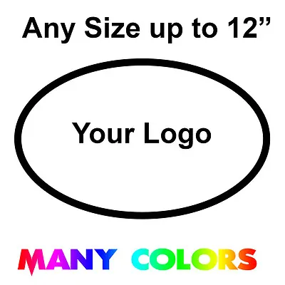 Custom Logo Decal - Vinyl Die Cut Decal Company Business Logo Sticker ANY COLOR • $2.18