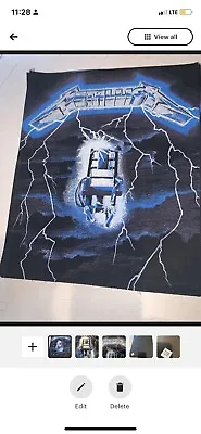 Unused 1990s Metallica Ride The Lightening 11 By 14 “Back Patch Made In UK • $59