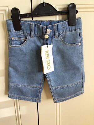 $30 • Buy Kenzo Paris Boy’s Demin Shorts Size 3 BNWT