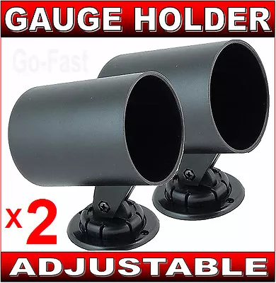 GAUGE HOLDER DASH MOUNTED - ADJUSTABLE - 52mm 2 INCH - 2 X CAR GAUGE HOLDER • $42.90