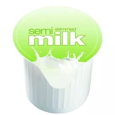 480 X UHT Semi Skimmed MILK 12ml PORTIONS CARTONS JIGGER POTS SERVINGS CATERING • £28.99