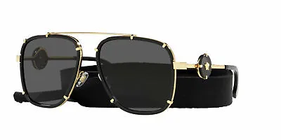 Versace Sunglasses VE2233 143887 60mm Black / Dark Grey Lens • $208.95