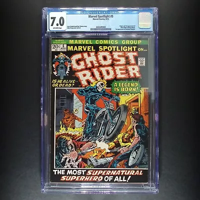 Marvel Spotlight #5 | Marvel 1972 | 1st Ghost Rider | CGC 7.0 • $1680