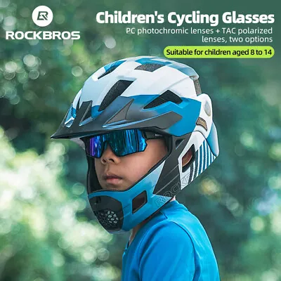 ROCKBROS Cycling Polarized Sunglasses Bicycle Outdoor Sports Glasses For Kids • $28.66