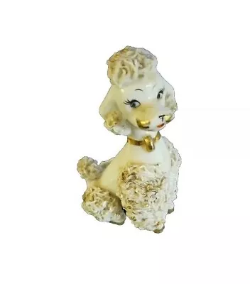 Vintage Napco Spaghetti Poodle Dog Figurine Ceramic Napcoware Collectible • $9.99