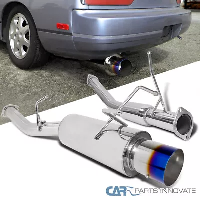 Fit 89-94 240SX S13 Titanium Burnt Tip S/S Catback Exhaust Muffler System • $121.46