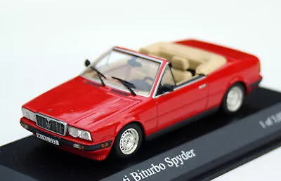Maserati Biturbo Spyder Bj. 1986-1989 Red Minichamps-Modell IN M.1: 43 • $39.67