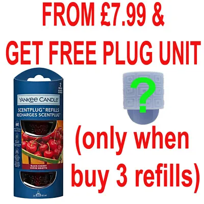 £6.95 • Buy YANKEE CANDLE Electric Scent Plug In Air Freshener Refill OR Plug BUY 3 = £8 OFF
