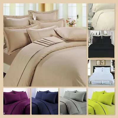 T300 Egyptian Cotton 16 /40cm Fitted Sheet Sateen Quality Super Soft All Sizes.  • £4.99