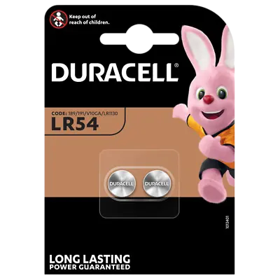 Duracell LR54 LR1130 V10GA Button Cell Batteries *Long Expiry Genuine Duracell* • £2.95