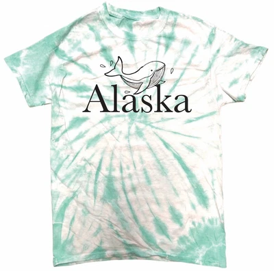 $23.99 • Buy Alaska Whale Tie-Dye T-Shirt For Men Women Cruise Gift Vacation Shirt