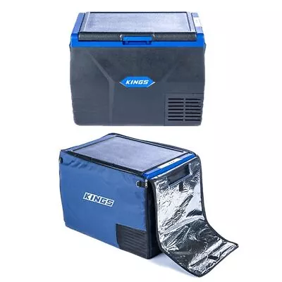 Adventure Kings 65L Portable Camping Fridge / Freezer Cooler 12V & 240V + Cover • $348