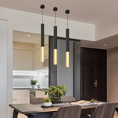 Modern Pendant Light LED Tube Hanging Lamp Fixture Kitchen Island Lighting • $18.27