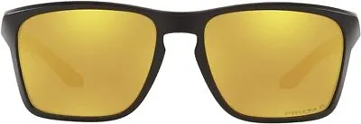 Oakley Sylas Sunglasses 24K Polarized OO9448-1557 - Matte Black/Yellow Prizm • $82.51