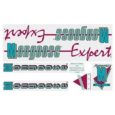Mongoose - 1988 Expert For Black Frame Decal Set - Old School Bmx • $60.50