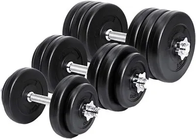Dumbbell Set Weight Dumbbells Plates Home Gym Fitness Exercise • $64.23
