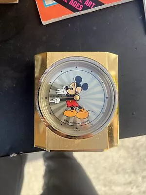 Seiko Quartz Mickey Mouse Vintage Desk Clock Tested And Working Condition • $49.99