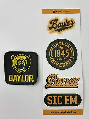 Baylor Bears University Embroidered 3in PATCH Sew On~NCAA  + Sticker Sheet • $9.95