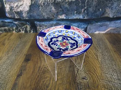 Vintage TALAVERA POBLANA Cenicero Mediano MEDIUM ASHTRAY Mexican Ceramic Pottery • $17.40