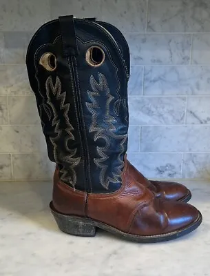 Vintage Buckaroo Western Leather Cowboy Boot Sz 10 • $68