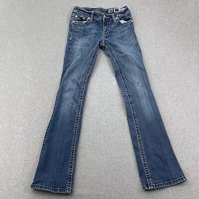 Miss Me Jeans 27x31 Irene Boot Cut Low Rise Flap Pockets With Thick Stitching • $28.88