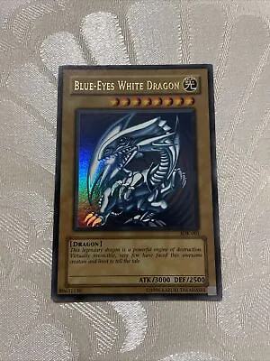 Yugioh Blue Eyes White Dragon Starter Deck Kaiba SDK-001 Faded UNLIMITED NM • $99.99