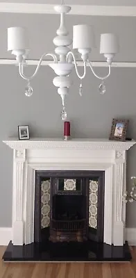 £80 • Buy Victorian Edwardian Style Reproduction Fire Surround Painted White