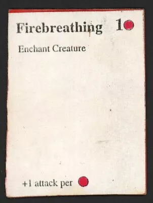 ***Alpha Firebreathing Playtest Card Beta Version*** MTG Alpha Magic Kid Icarus • $76