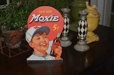 Original 1930s Moxie Soda Cardboard Advertising Sign   Rare • $2300