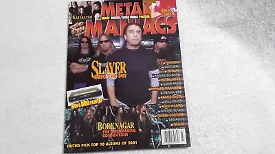 Metal Maniacs March 2002 Slayer Borknagar Kataklysm Witchery Skinlab Metalucifer • $13.50