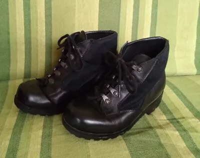 £12.50 • Buy Original German Army Vintage Navy Deck Black Boat Shoes Boots Ladies Size 3.5
