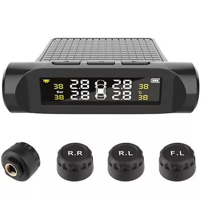 TPMS Tire Tyre Pressure Monitor System Car SUV LCD Display W/4x External Sensors • $25.05